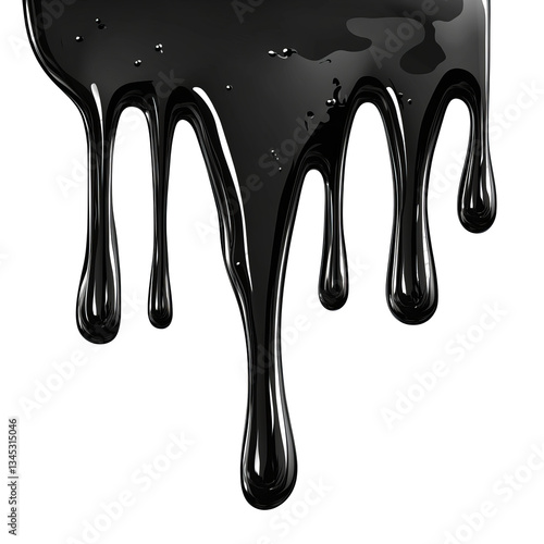 Black Liquid Dripping Texture