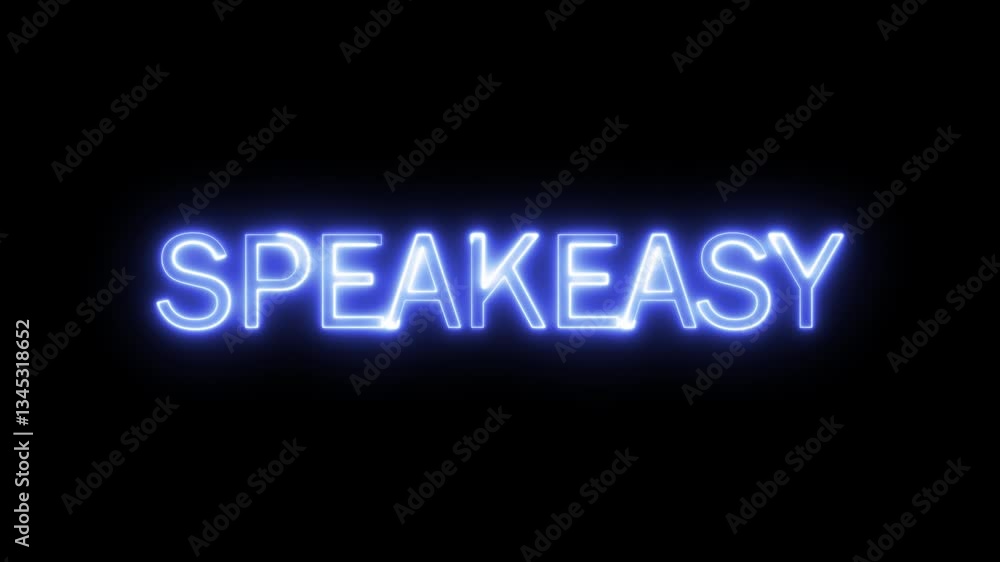speakeasy neon sign glowing against a black background. speakeasy glowing light animation.
speakeasy neon sign glowing against a black background. speakeasy glowing light animation.
