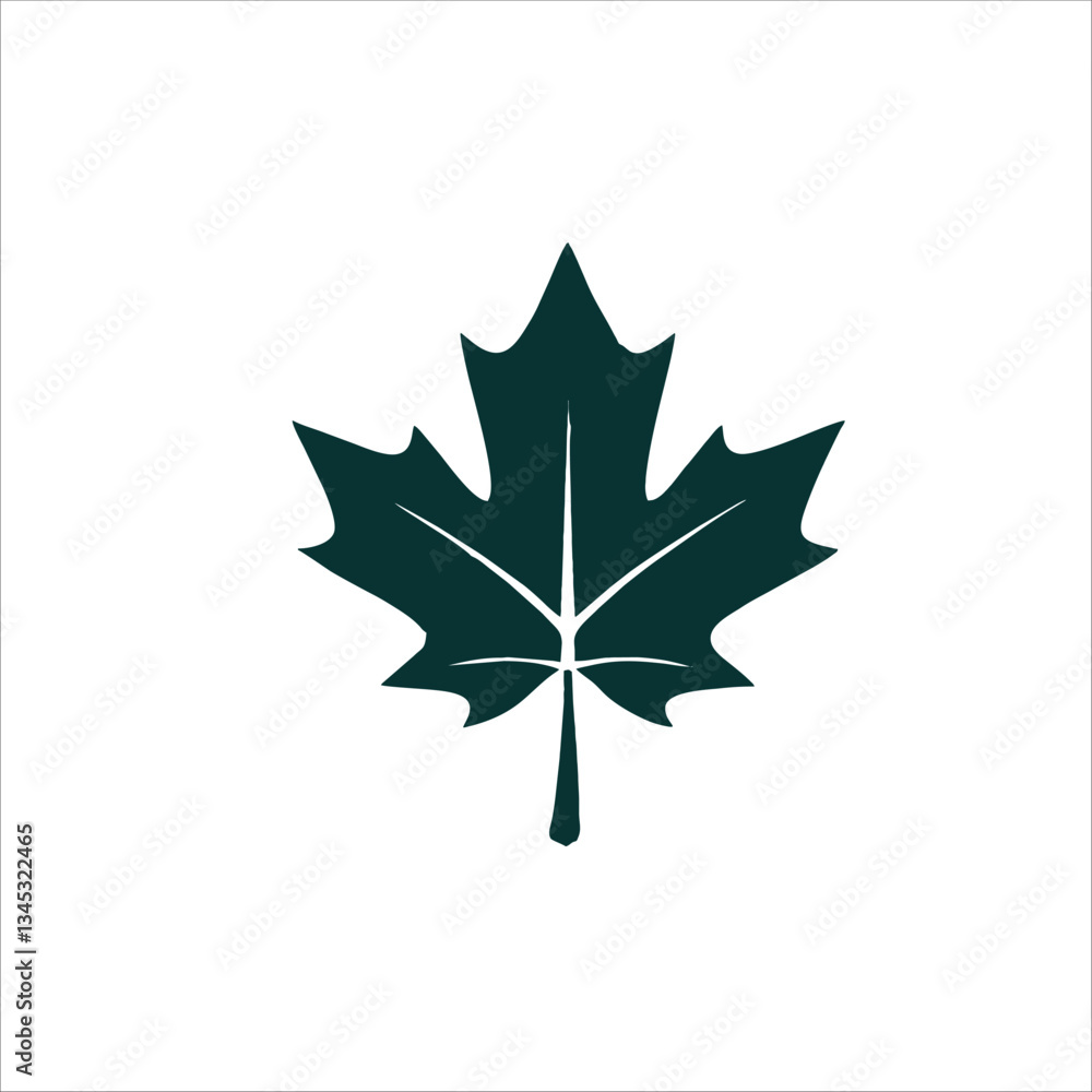 Naklejka premium Maple leaf icon symbol vector symbol