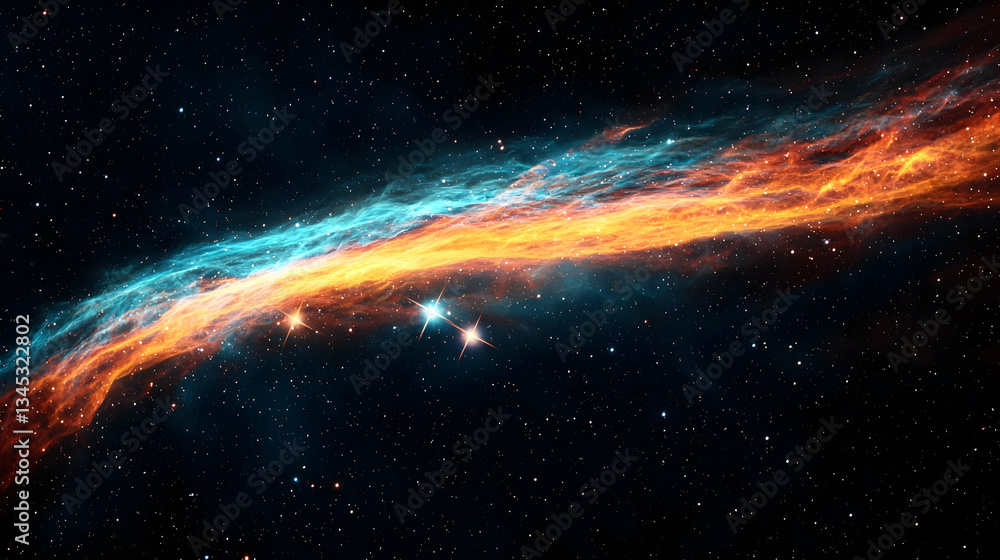 Obraz premium Colorful Nebula In Deep Space