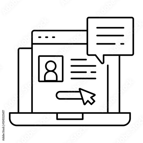 Provide recipient details, Personal message service, Customized gift information, Recipient personalization. Vector Editable Stroke Icon.