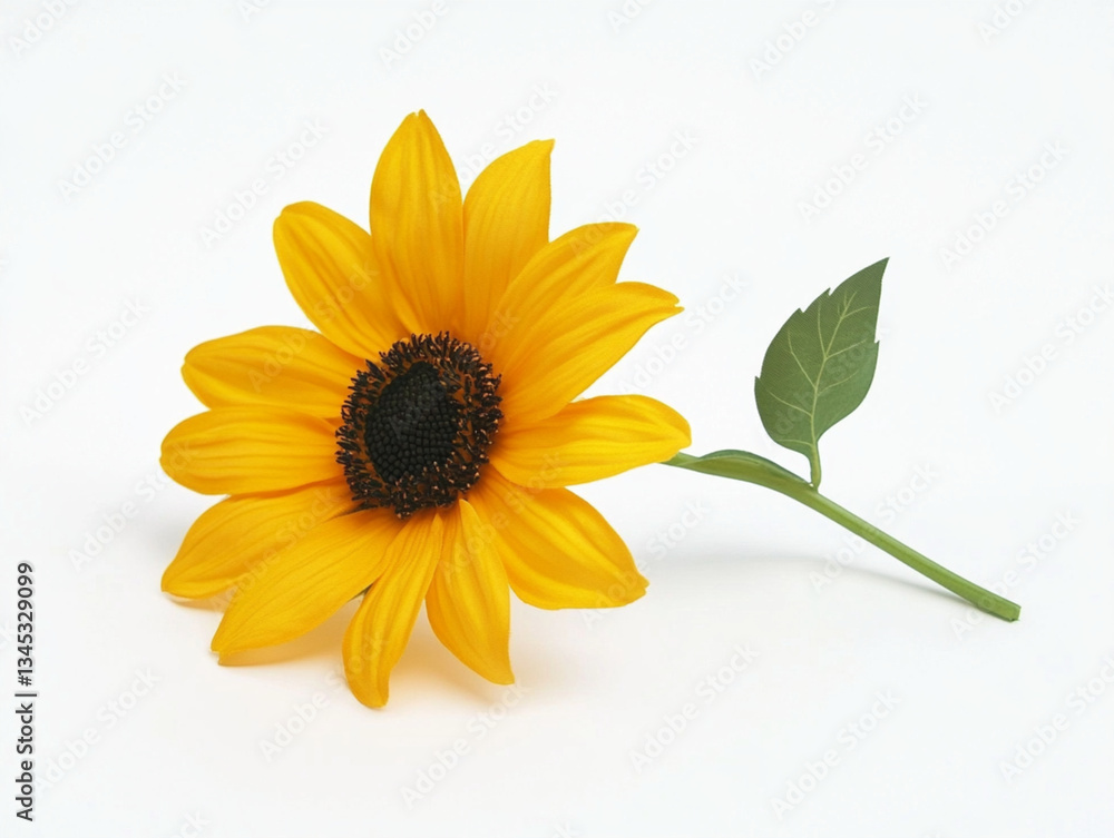 Obraz premium sunflower on white background