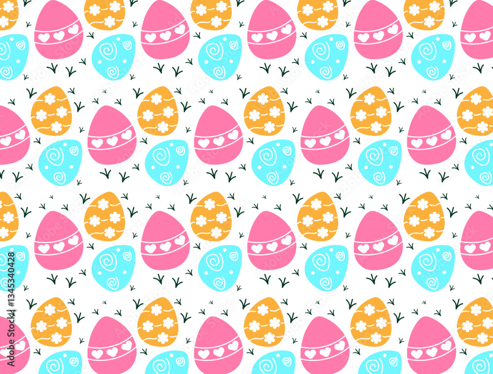 Patrón de huevos de pascua de colores. Patrón de huevos de pascua de colores.