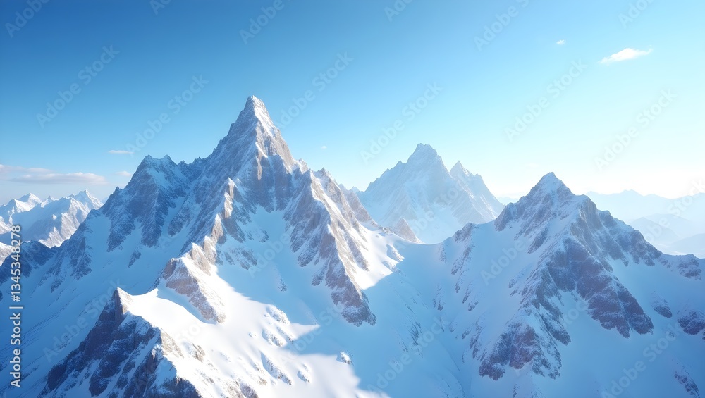 Obraz premium Snowy Mountain Peaks: 