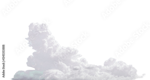 ふわふわの積乱雲　夏の雲