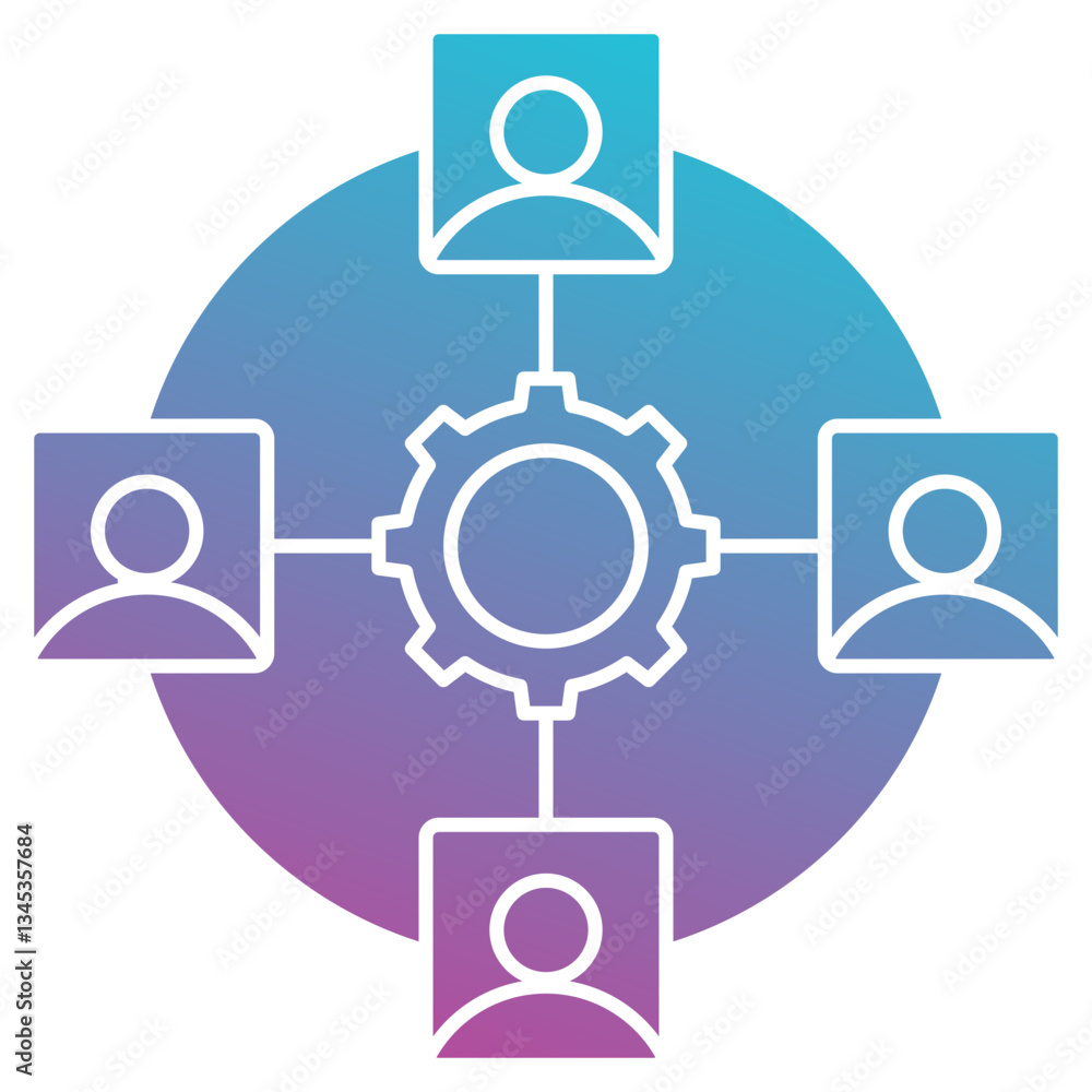 Analytical Group icon element for design Analytical Group icon element for design