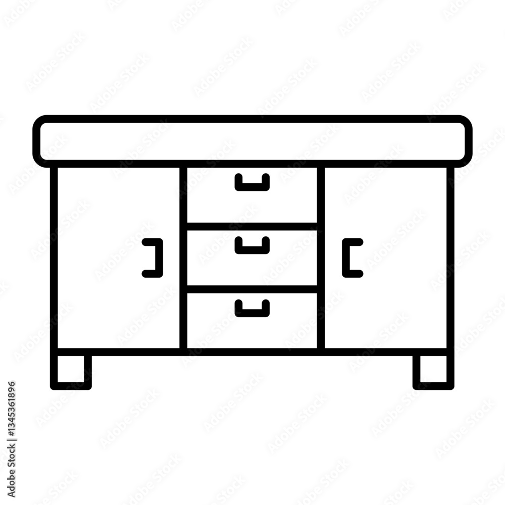 cabinet outline icon cabinet outline icon