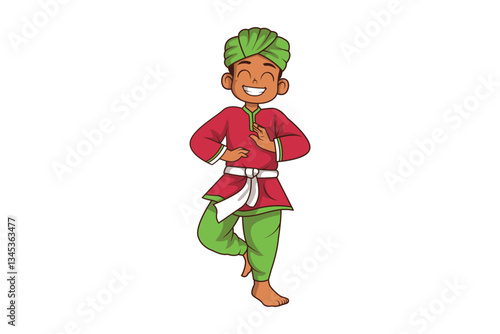 Indian Kids Characters Dancing