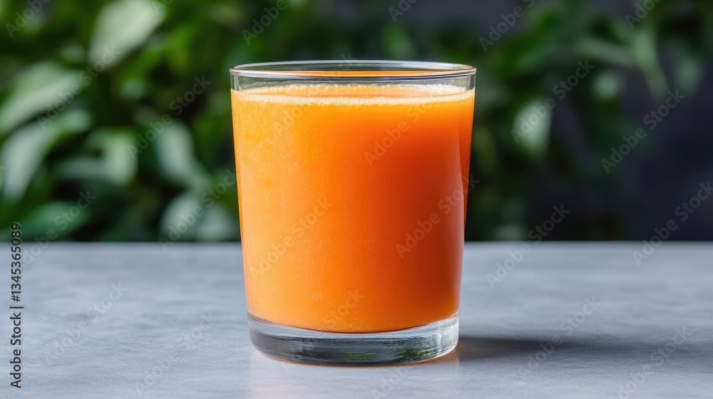 Fresh Carrot Juice in a Glass Fresh Carrot Juice in a Glass