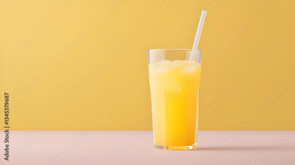 Refreshing Orange Juice In Glass Refreshing Orange Juice In Glass