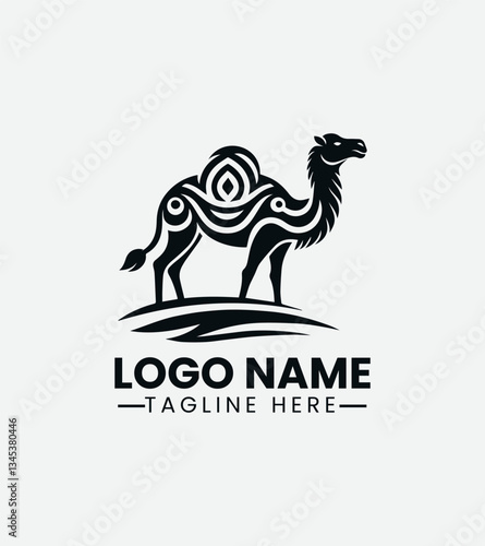Camel Logo Design, Desert Camel Logo, Arabian Camel Logo