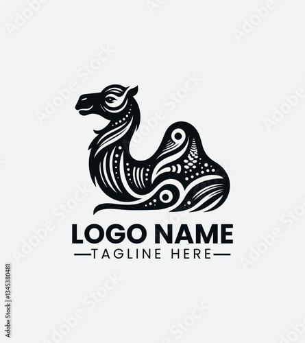 Camel Logo Design, Desert Camel Logo, Arabian Camel Logo
