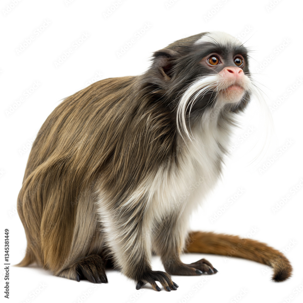 Fototapeta premium Emperor Tamarin AI Generated Image