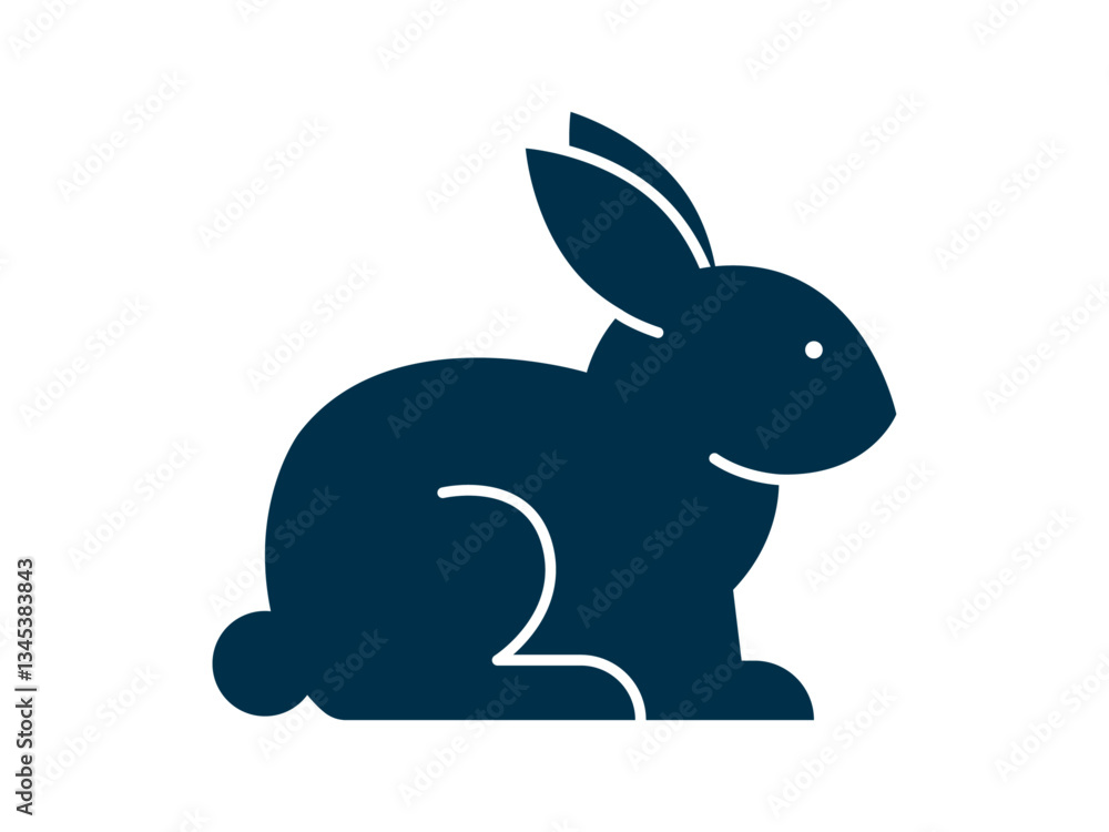 Rabbit icon. Spring vector icon concept. Simple vector line icon. Rabbit icon. Spring vector icon concept. Simple vector line icon.