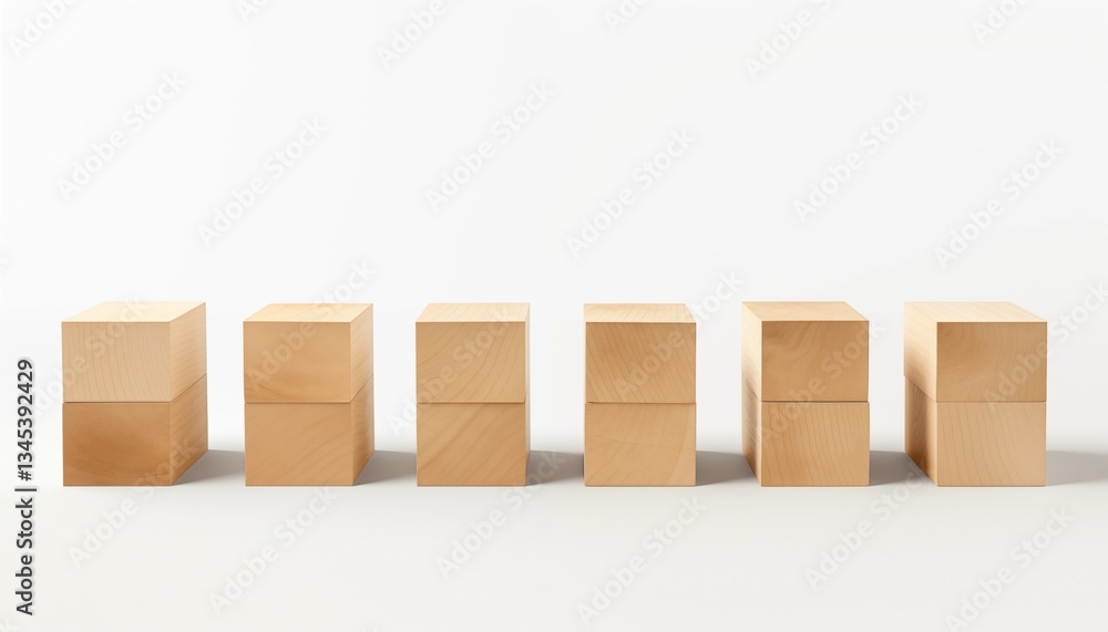 Obraz premium wooden blocks forming a word success