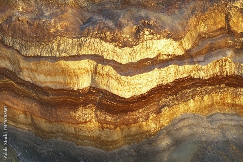 Obraz na płótnie ancient limestone formations carved by wind and water striped in gold and terra cotta glowing in late afternoon light w salonie