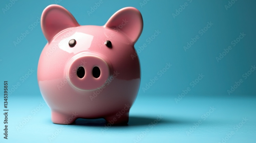 Adorable pink pig grinning joyfully in a sunny outdoor setting illustrating budget strategy and financial awareness Adorable pink pig grinning joyfully in a sunny outdoor setting illustrating budget strategy and financial awareness