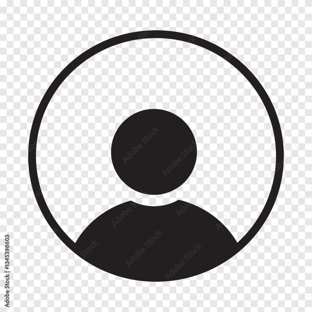 Profile icon account user Vector. Perfect for app and web interfaces, infographics, presentations, marketing, etc. Social Media use symbol. Profile icon account user Vector. Perfect for app and web interfaces, infographics, presentations, marketing, etc. Social Media use symbol.