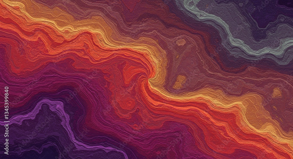 Fototapeta premium A colorful swirl of purple, orange, and blue