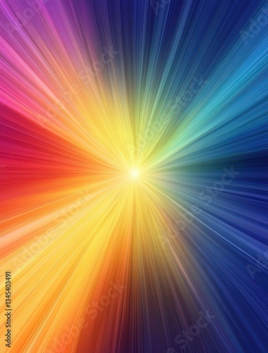Colorful Burst of Light Rays Background