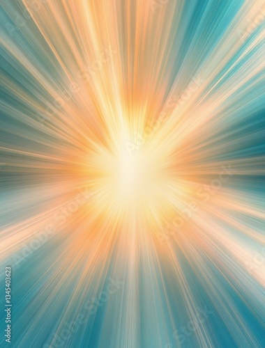 Radiant Burst of Light Abstract Art