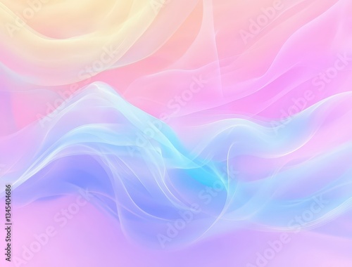 Pastel Flowing Fabric Abstract