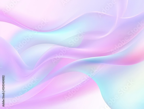 Pastel Pink and Blue Abstract Waves