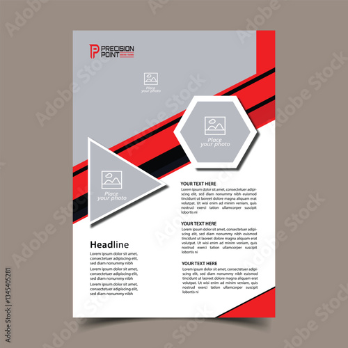 Corporate flyer template design