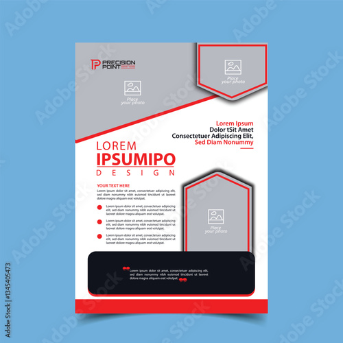 Corporate flyer template design