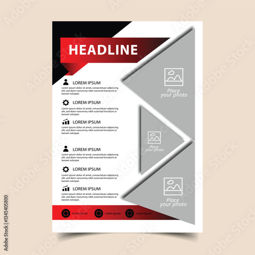 Corporate flyer template design