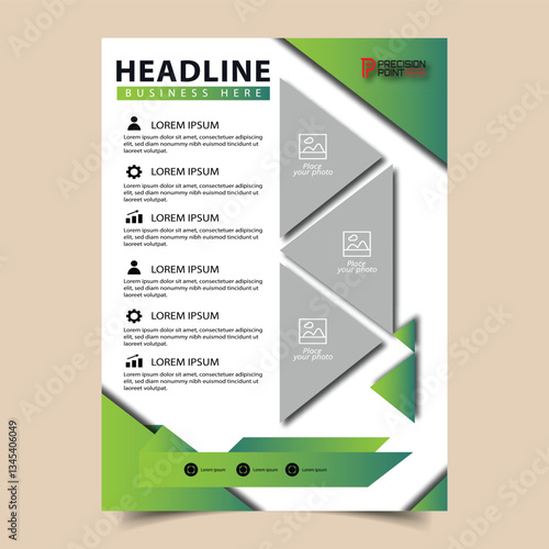 Corporate flyer template design