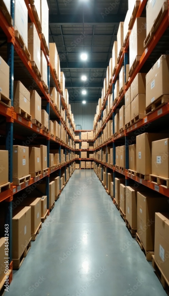 Overfilled warehouse shelves overflowing with cardboard boxes , brown, limit, overload Overfilled warehouse shelves overflowing with cardboard boxes , brown, limit, overload