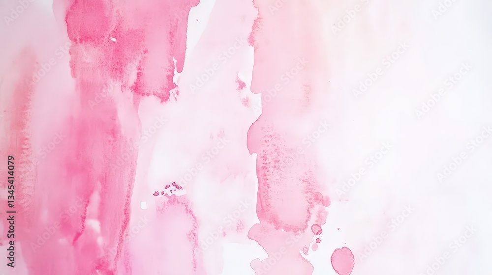 Obraz premium Pink Watercolor Wash Abstract Texture