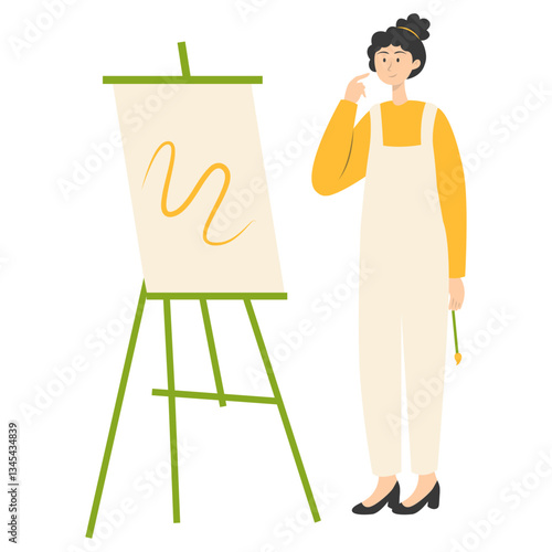 People Enjoying Activities. Vector Character in Cartoon Style.