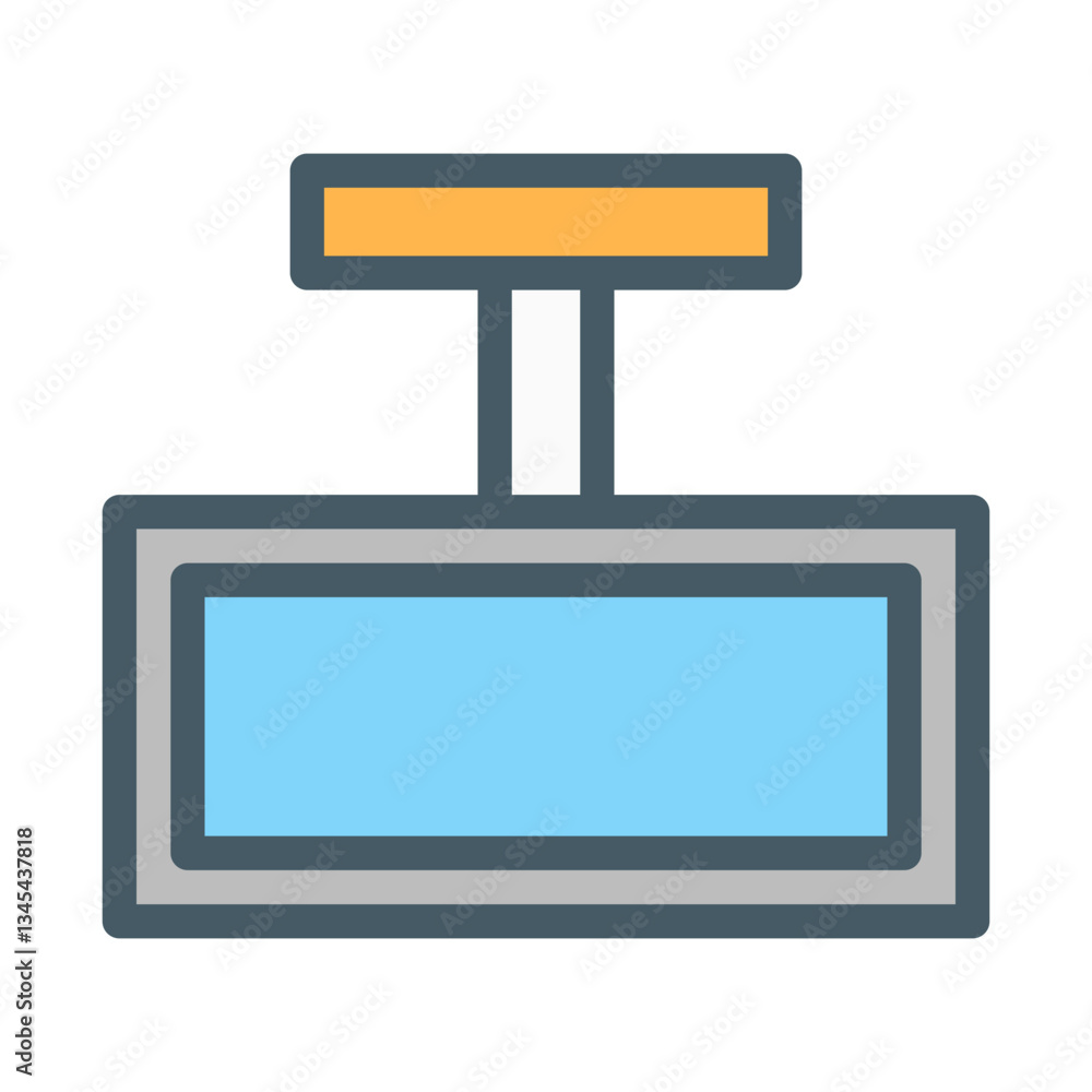 Fototapeta premium tear mirror. This is a vector single icon with a filled outline style. Suitable for any purpose, such as website design, mobile app design, logo design, pattern design, etc.
