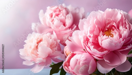 pink peony flower background