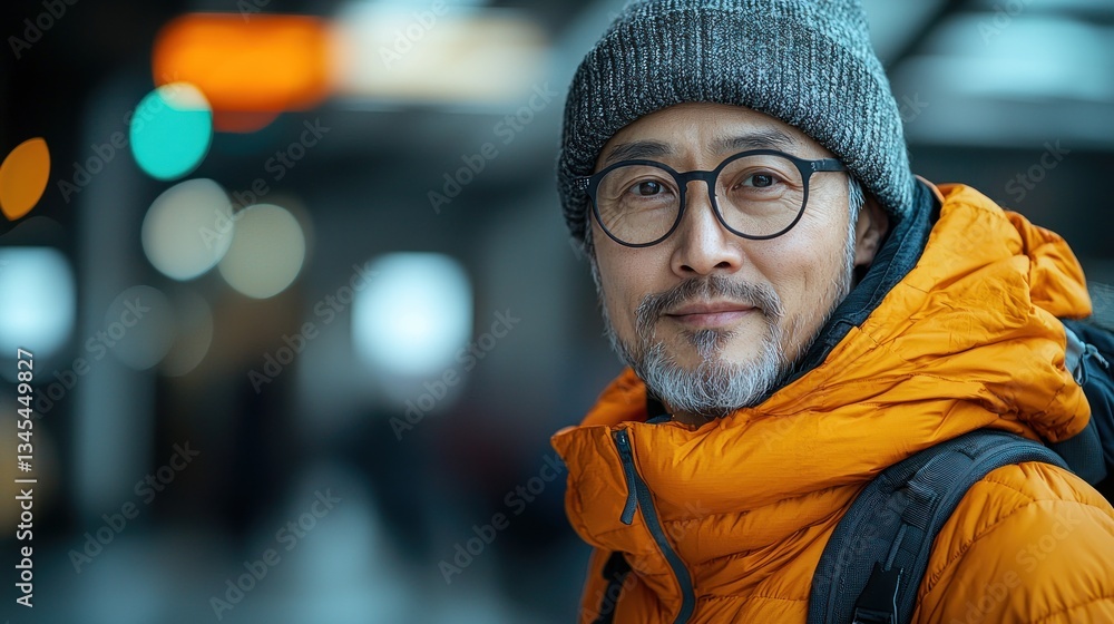 Portrait of a Man in a City Setting Portrait of a Man in a City Setting