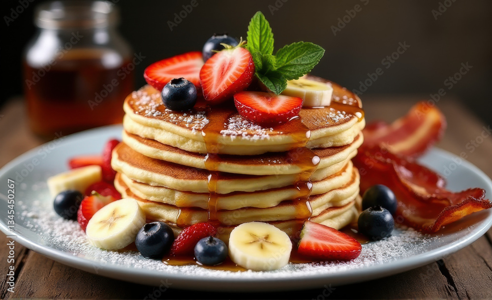 pancakes with berries pancakes with berries