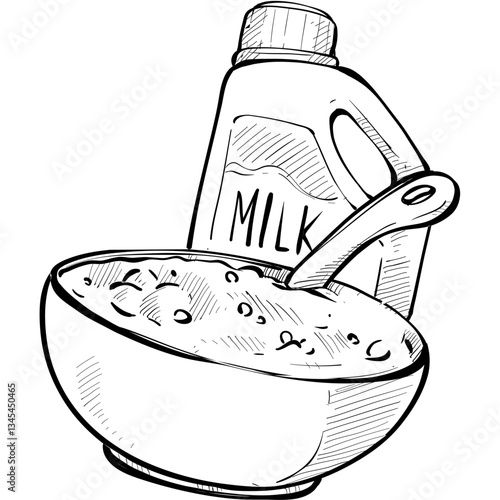 cereals handdrawn illustration