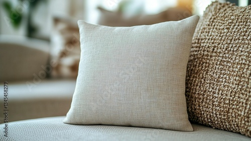 Neutral Textured Throw Pillows