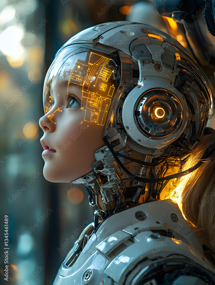 Futuristic Woman in Robot Suit Futuristic Woman in Robot Suit