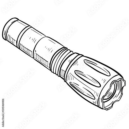flashlight handdrawn illustration