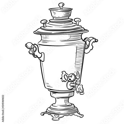 samovar handdrawn illustration