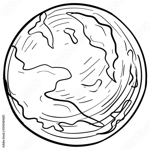 planet handdrawn illustration