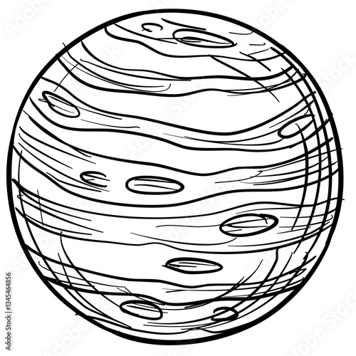 planet handdrawn illustration