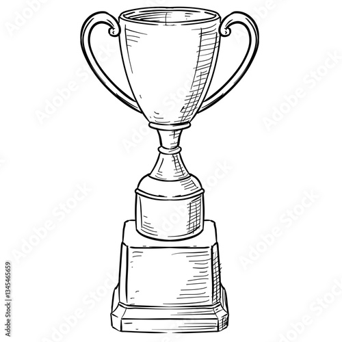 trophy handdrawn illustration