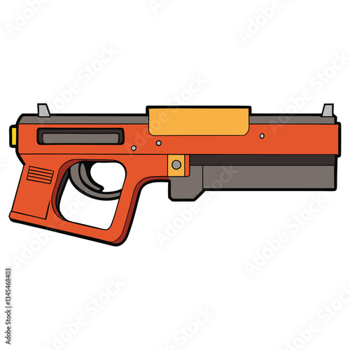 FN P90 gun , police weapon vector design, military vector design illustration.