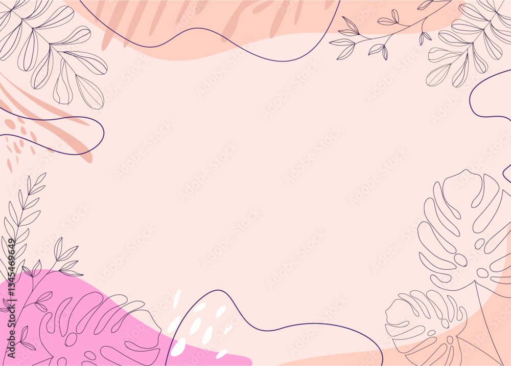 Pastel Floral Abstract Design Pastel Floral Abstract Design