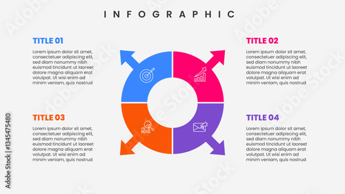 Modern infographic template for business presentation