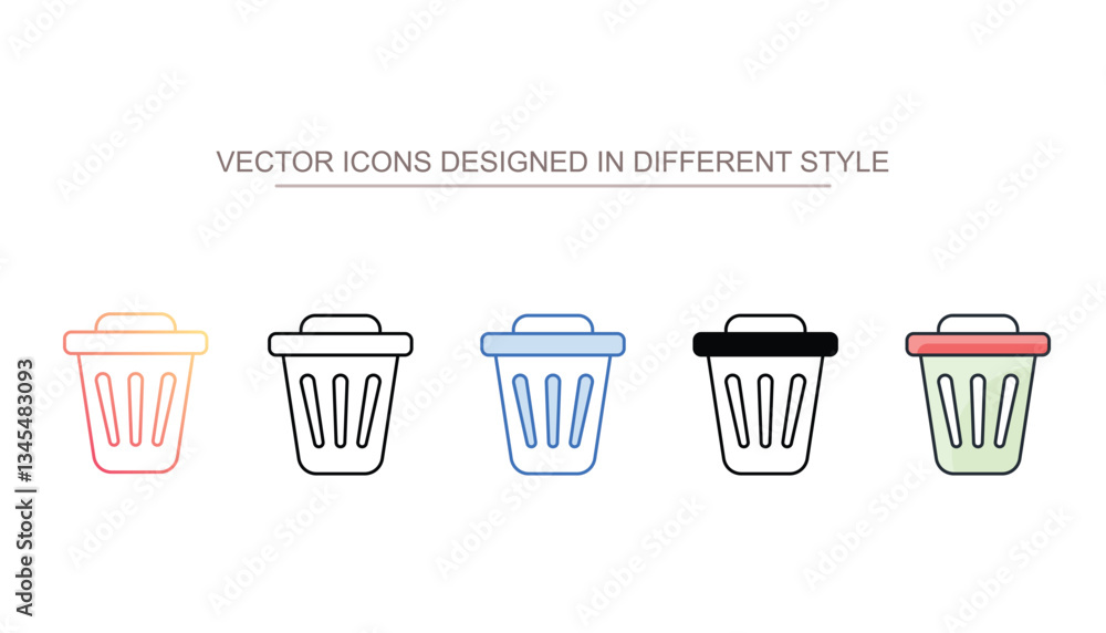 Throw Trash icon design with white background stock illustration Throw Trash icon design with white background stock illustration